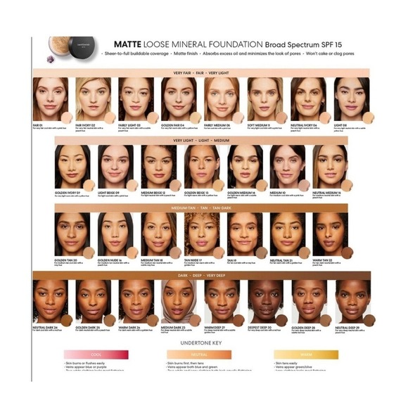 BareMinerals Tan Matte Mineral Skin Care Powder Foundation SPF 15 N30 6g/0.21 oz - Picture 8 of 13